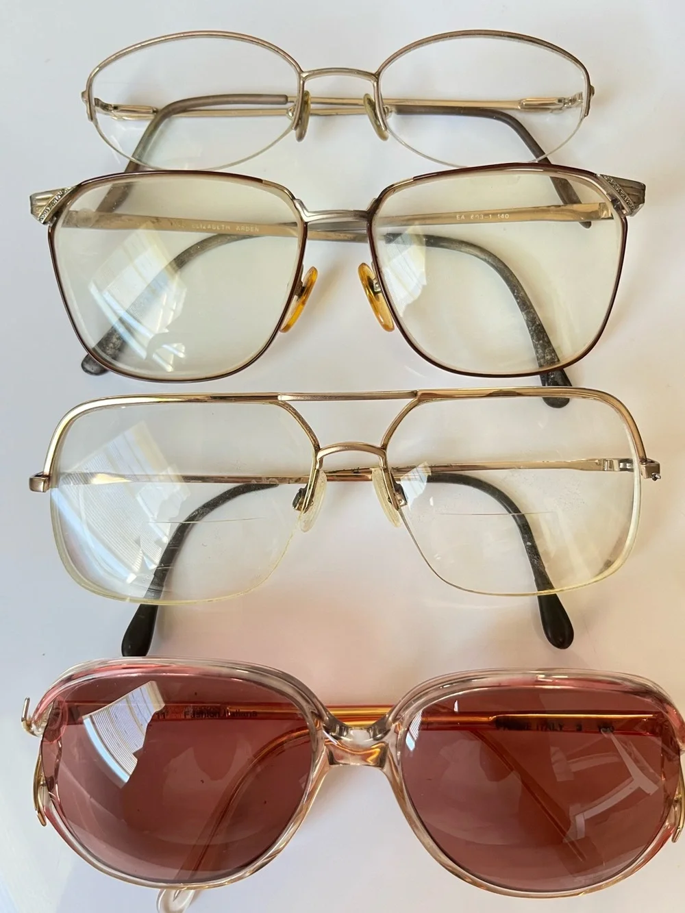 Vintage Eyeglasses Lot Italian Elizabeth Arden
